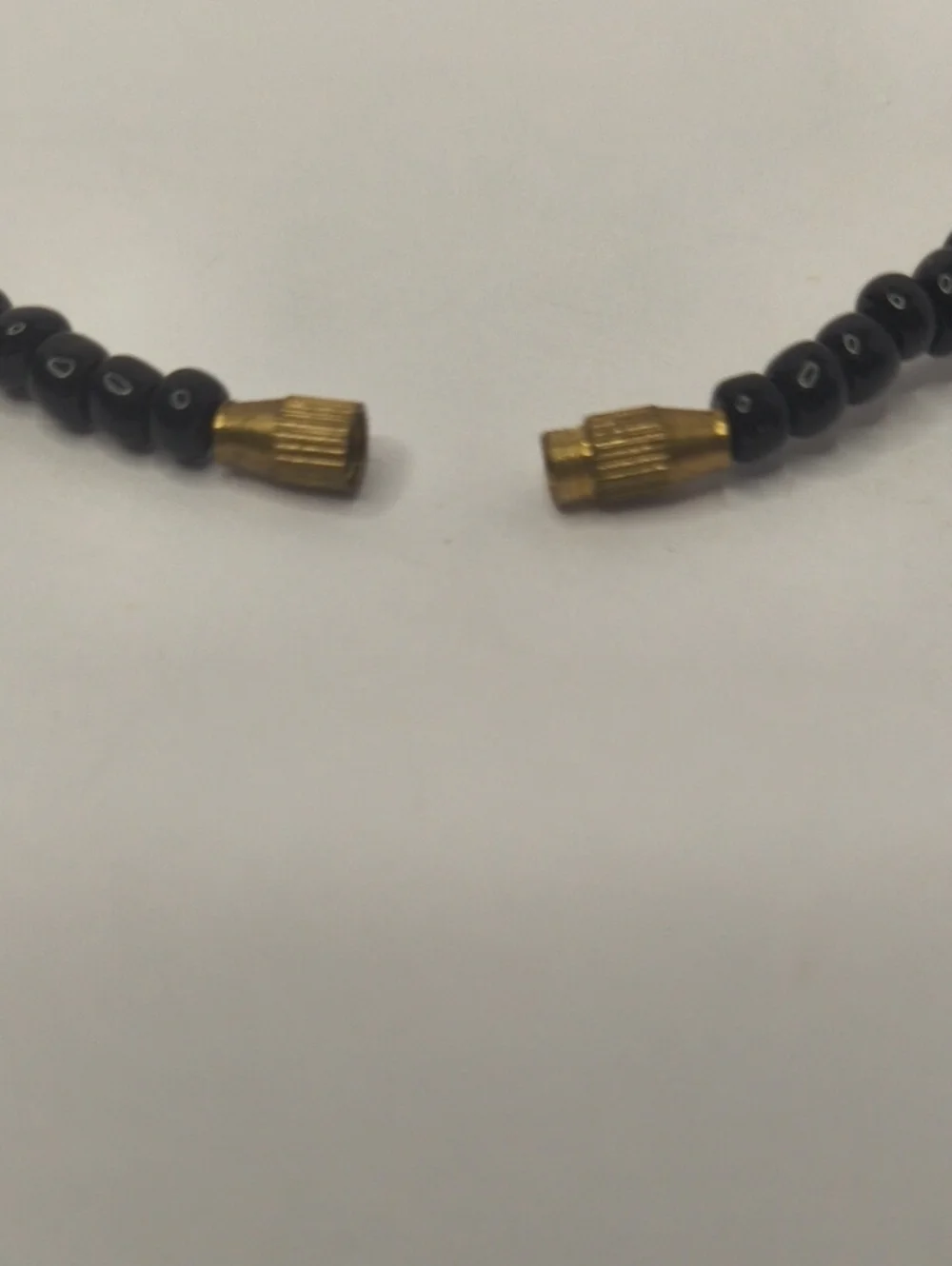 Natural Wood Bead Necklace Vintage Barrel Clasp